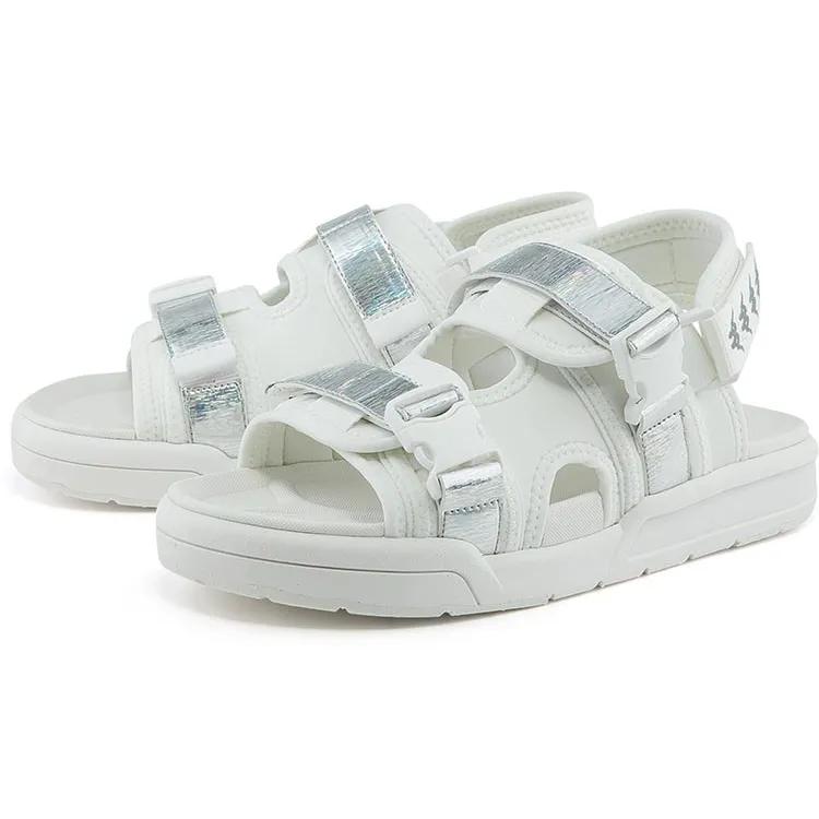 Kappa Beach Sandals Unisex Korean White (Unisex) Beach Sandals K0BX5LL09D 012