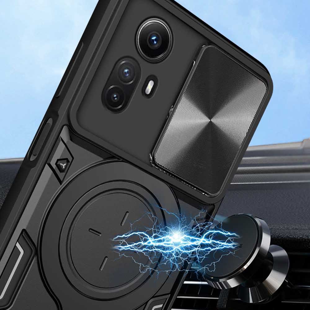 Магнитный чехол Magsafe для защиты камеры для Redmi Note 12 Pro Plus 11Pro 10Pro 12s 11s Armor Гибридная металлическая кольцевая задняя крышка