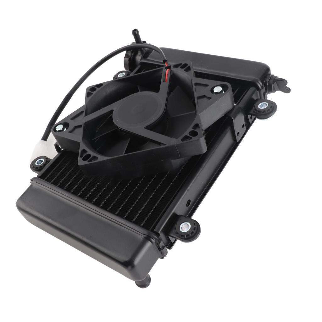 Радиатор водяного охлаждения с вентилятором 2 контакта 270 мм Мощный Эффективный для 150cc 250cc Пит Квадроцикл Кроссовый Мотоцикл ATV