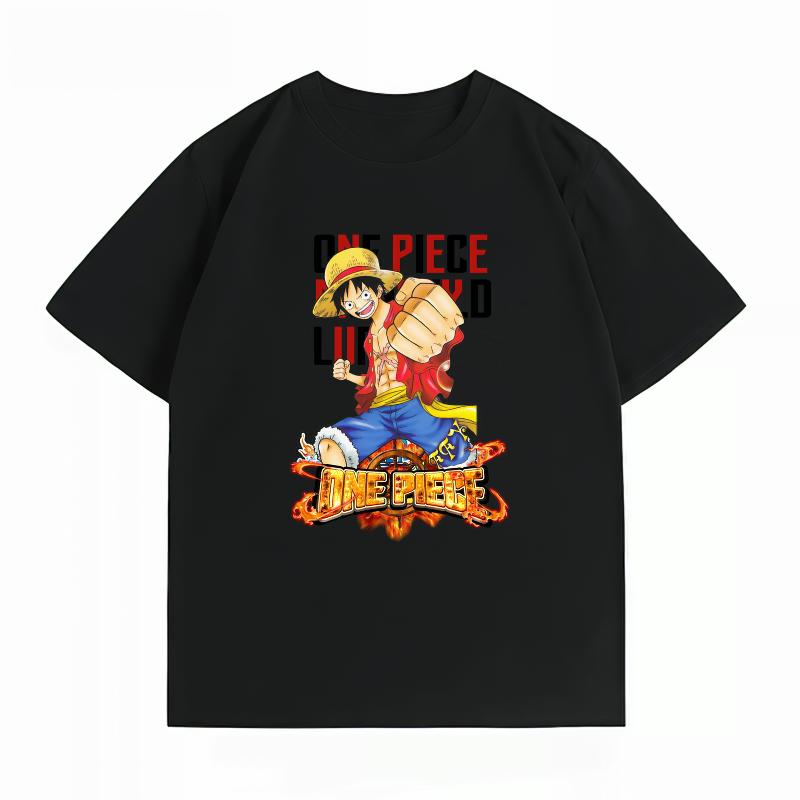 Unisexs Clothing New 100 Cotton Summer TShirt One Piece Unisexs TShirt Monkey D Luffy Print Casual Unisexs TShirt