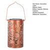Decorative Garden Lights Solar Powered Waterproof Metal Floral Outdoor Lanterns Pattern Warm Glow Ambient Light