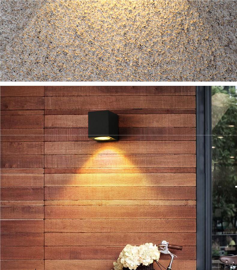 Universal Waterproof Wall Washer Light for Balcony, Courtyard, or Terrace - Exterior Up and Down Outdoor Lighting
