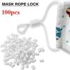 100 шт. пряжки для регулировки маски шнур фиксаторы силиконовые ПВХ фиксаторы для шнурков