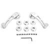 2-Piece Alloy Window Handle Riser Winder Crank for Classic Chevrolet Cars (Silver)