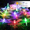 Solar Powered Dragonfly String Lights 5/7M LED Garland Solar Fairy Lights for Patio Garden Yard Wedding Christmas Decoration