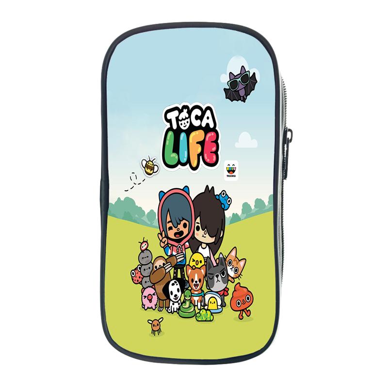 Toca Life World Пенал Подарок Детям Мальчикам Студентам Пенал Для Хранения Ручки Сумка Школьные Принадлежности Коробка Канцелярских Принадлежностей