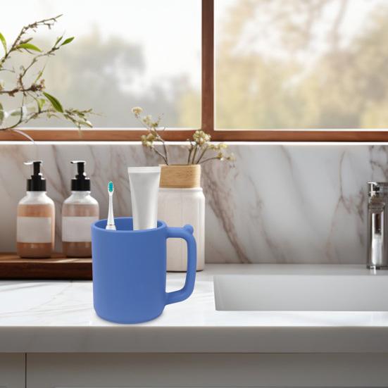 450ml Silicone Water Cup Food-Grade Shock-Absorbent Large Capacity Leak-Proof Tea Iced Latte Mug Fall-resistant Water Cup