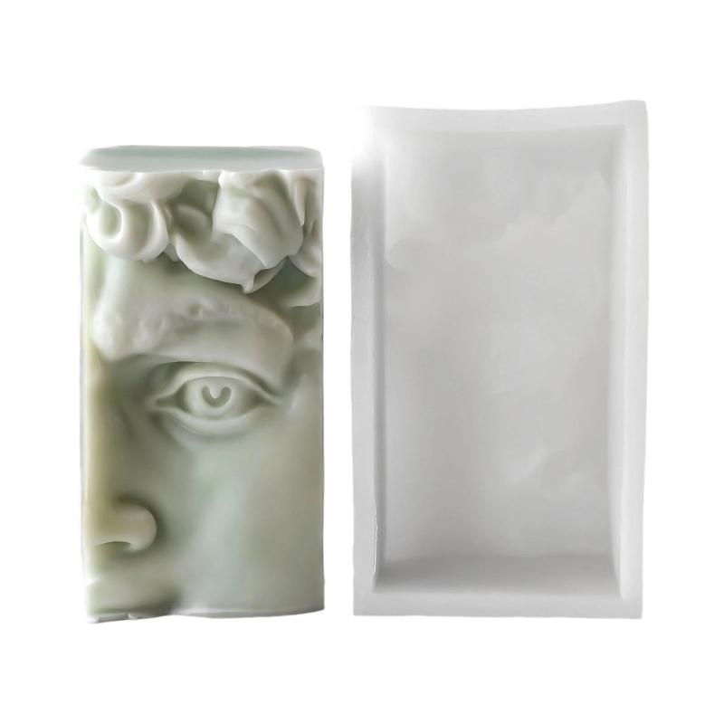 Силиконовые формы для свечей в виде человеческого лица для изготовления мыла, шоколада, домашнего декора. Многофункциональная силиконовая форма для эпоксидной смолы