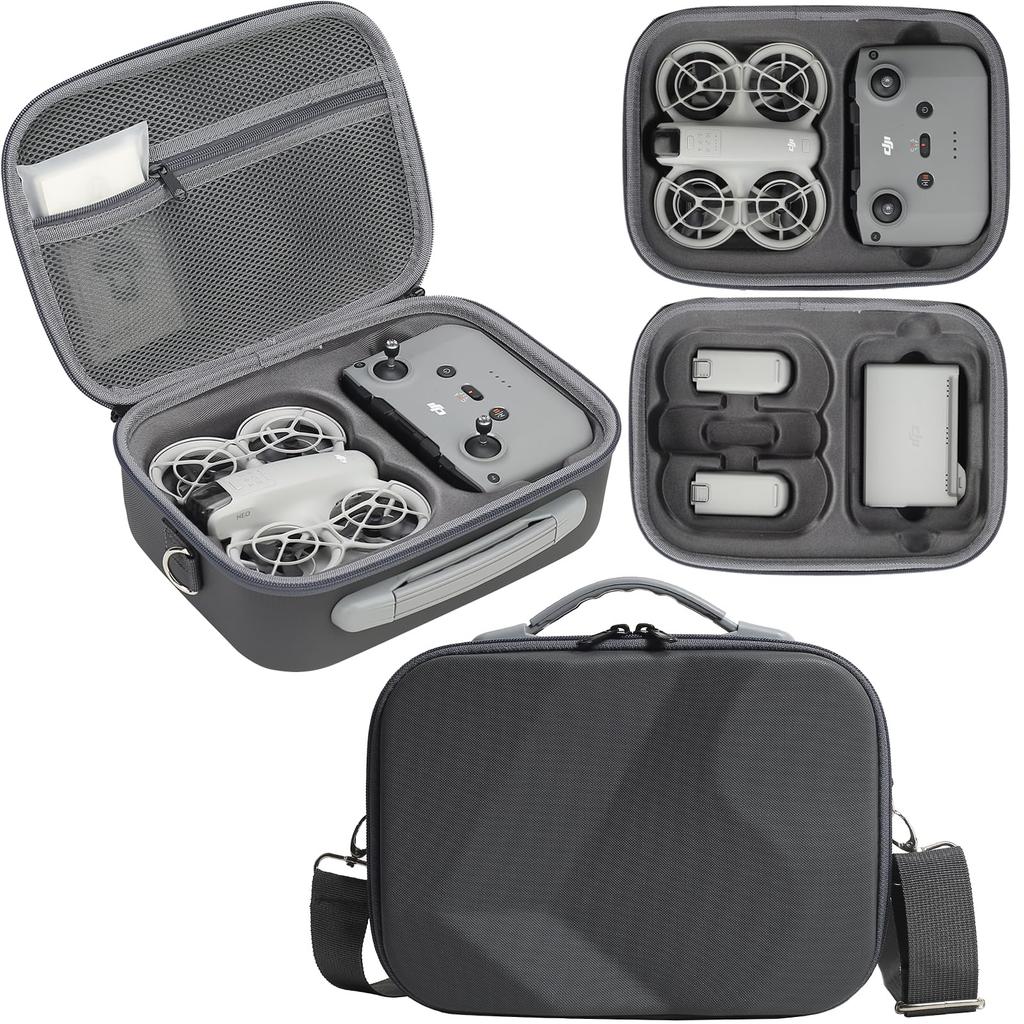 Carrying Storage Case for DJI Neo Fly More Combo,Travel Portable Hard Shoulder Bag for DJI NEO Drone, Batteries, Charging