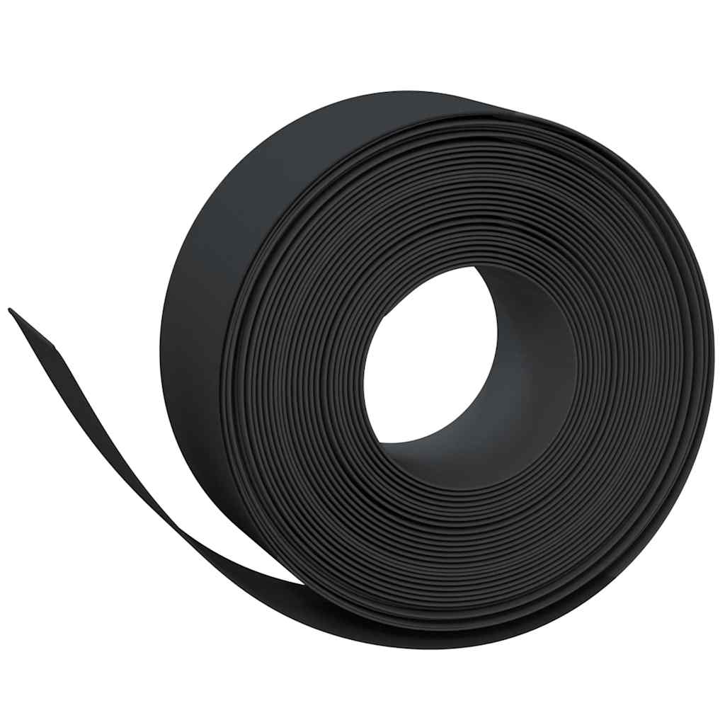 Vidaxl Obrzeża Ogrodowe, 2 Szt., Czarne, 10 M, 20 Cm, Polietylen