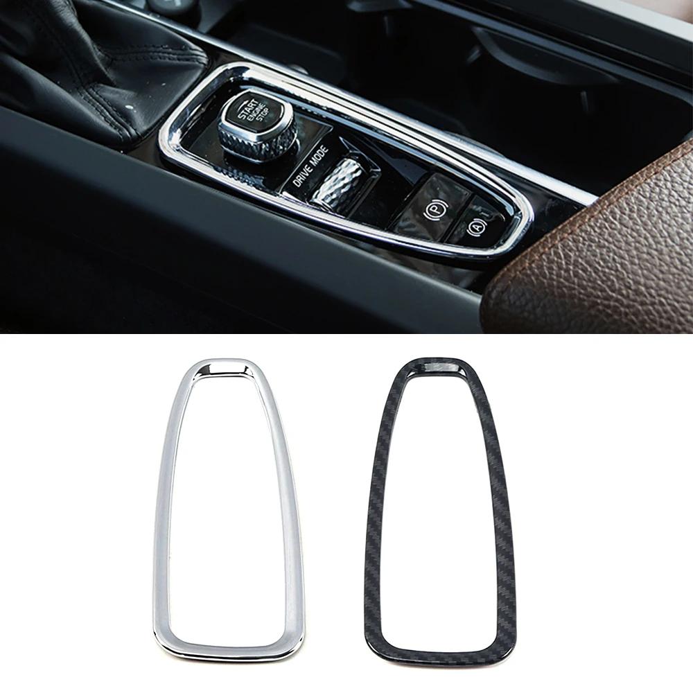 For Volvo XC60 2018-2024 Carbon Fiber Color AT Gearbox Gear Shift Panel Frame Trim ABS Car Interior Accessories Decoration Trim
