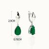 Bolaijewelry Simple Design Fine Jewelry Natural Green Agate Ring Earrings Jewelry Set Ladies Anniversary Daily Wear
