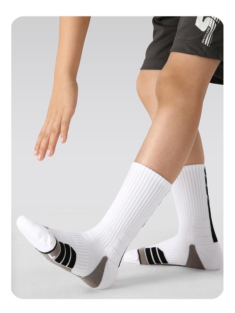 Спортивные носки для детей ZYZ - махровая подошва для тенниса, бадминтона, бега и баскетбола - дышащие, для мужчин и женщин на открытом воздухе