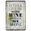 Vintage World Wine Metal Sign Plaque Whiskey Painting Alcohol Poster for Bar Club Man Cave Wall Decor Retro Pub Decoration