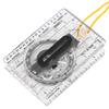 Outdoor Lightweight Plastic Map Transparent Ruler Mapping Compass Tool Accessory