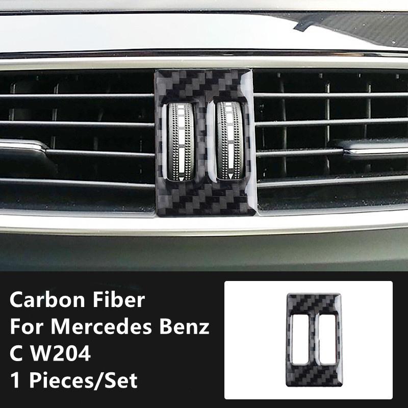 Углеродное волокно, модификация салона автомобиля, накладка, полоски, декоративные наклейки для Mercedes Benz C W204, внутренняя отделка автомобиля