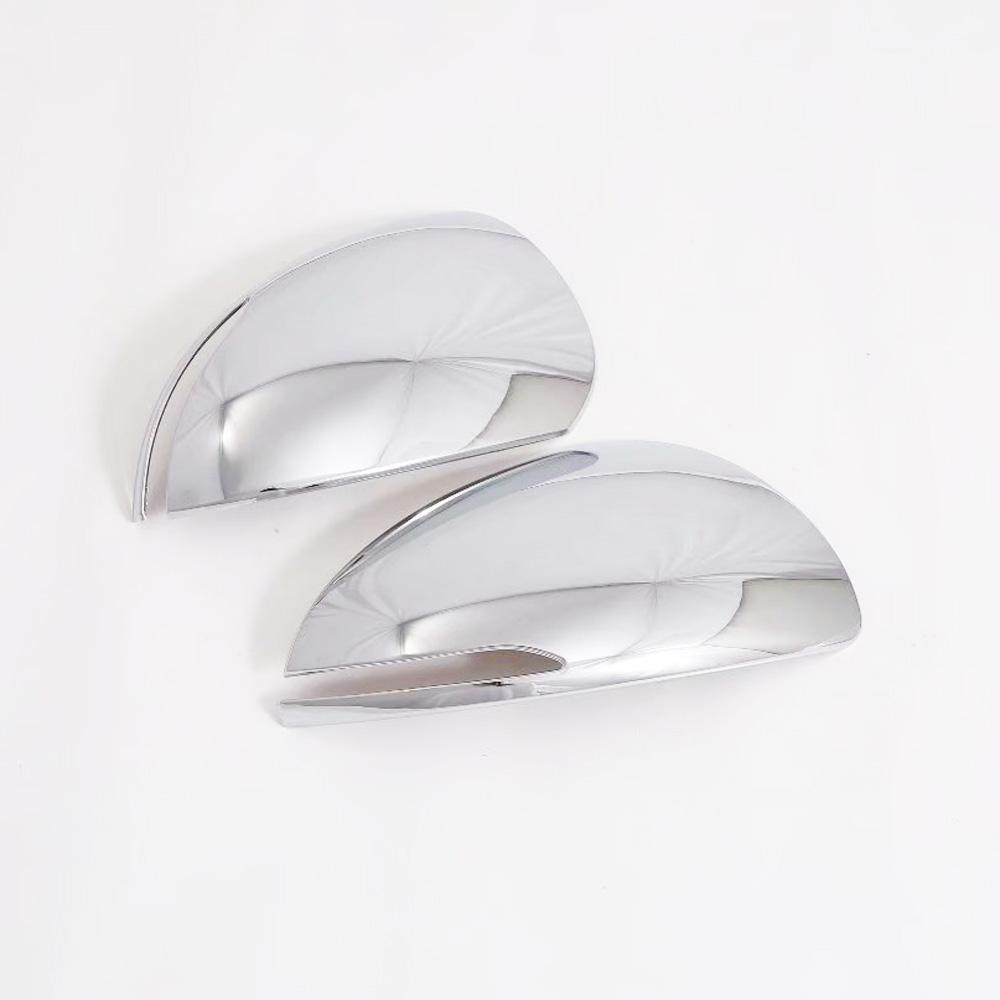 For Hyundai Sonata DN8 ABS Chromed Carbon Fiber Side Door Rearview Mirror Cover Trims Car Accessories Styling