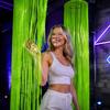 Tube Hanging Design Neon Tassel Curtain Fluorescent Streamer  Under Black Light