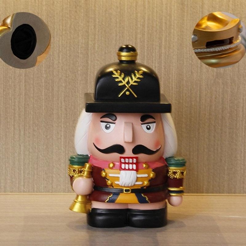 Смолы Щелкунчики Фигурки Копилки Смолы Рождественское украшение и практичный подарок для детей