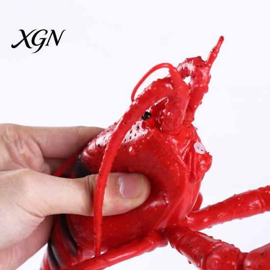 Animal Shaped Stress Toy Simulated Lobster Model Squeaky Realistic Relief Crab Squeeze Home Office Desktop Decoration Photo Props