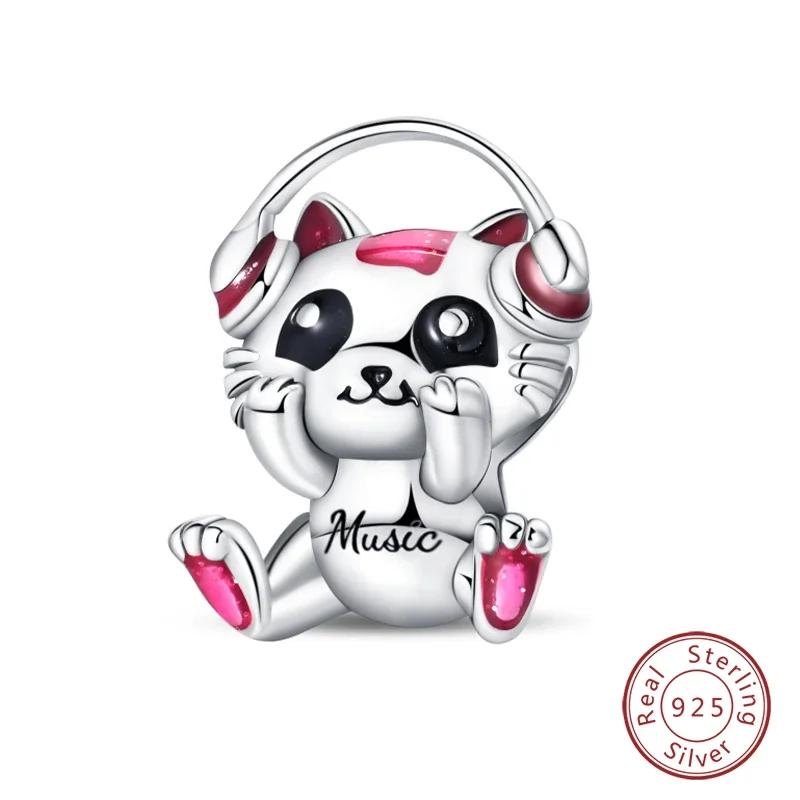 100% Copper Fashion Pink Princess Skirt Bag Lipstick Charms Beads Fit Original Bracelets Diy Jewelry Gifts