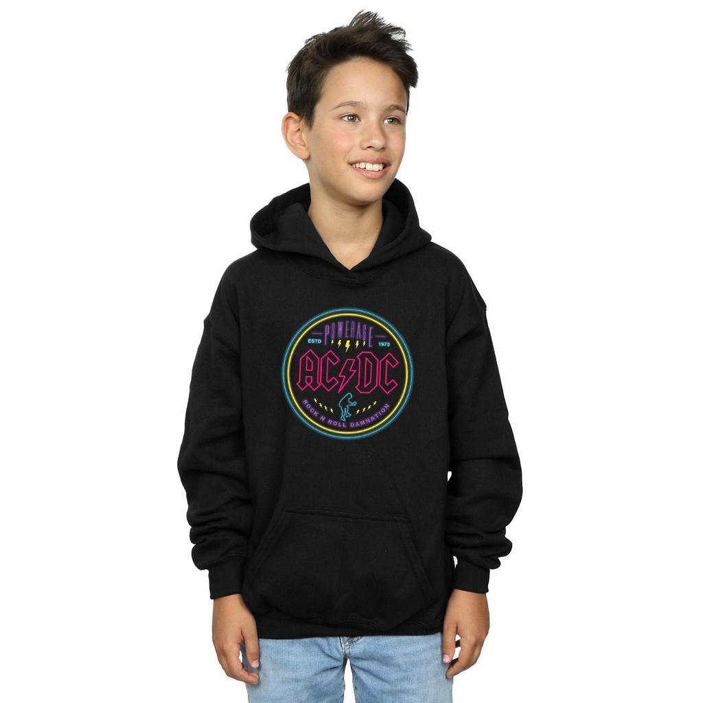 AC/DC Boys Circle Neon Hoodie