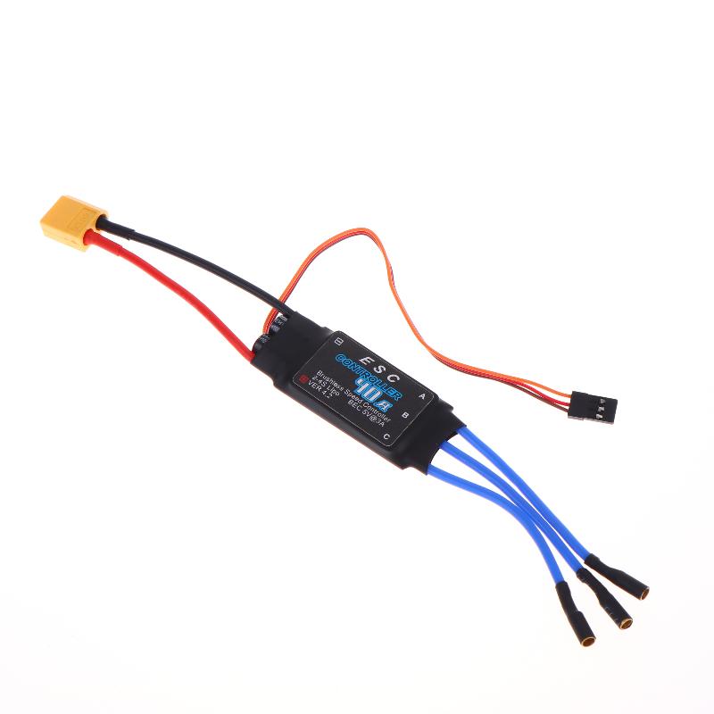 30A 40A Brushless ESC 2 4S Electronic Speed Controller Banana Connectors for RC Car Smooth Throttle Response