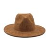 British Suede Jazz Hat Western Cowboy Hat Hidden Hat Felt Hat Big Brim Top Hat Tide