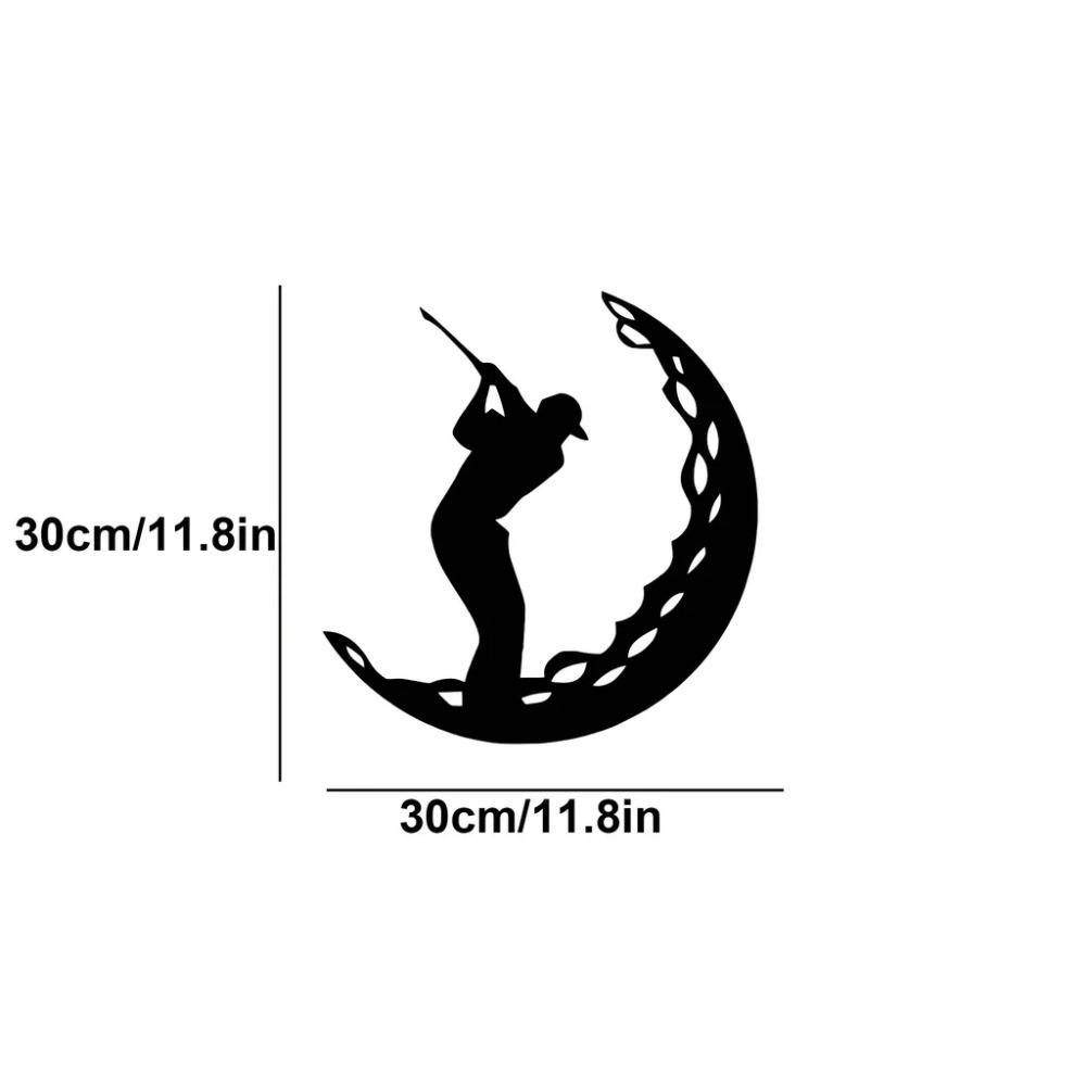 Golf Metal Wall Art – Stylish Golf Ball Design, Elegant Iron Art Silhouette, Perfect for Golf Decor, Wall Decoration & Artwork