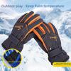 Men’s Outdoor Waterproof Windproof Ski Gloves - Non-Slip, Thick, Plus Velvet Warmth for Cycling & Sports