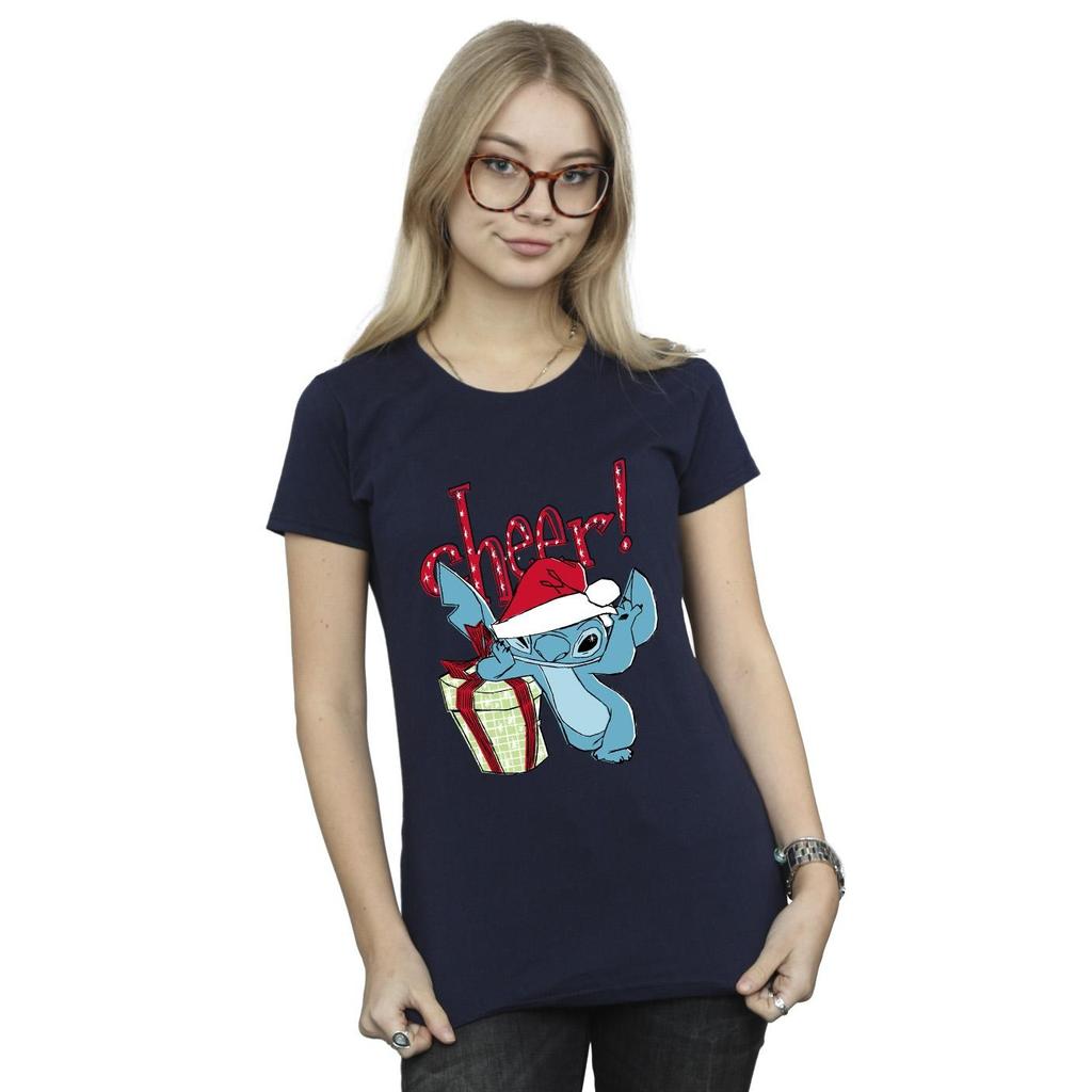 Disney Womens/Ladies Lilo And Stitch Cheer Cotton T-Shirt