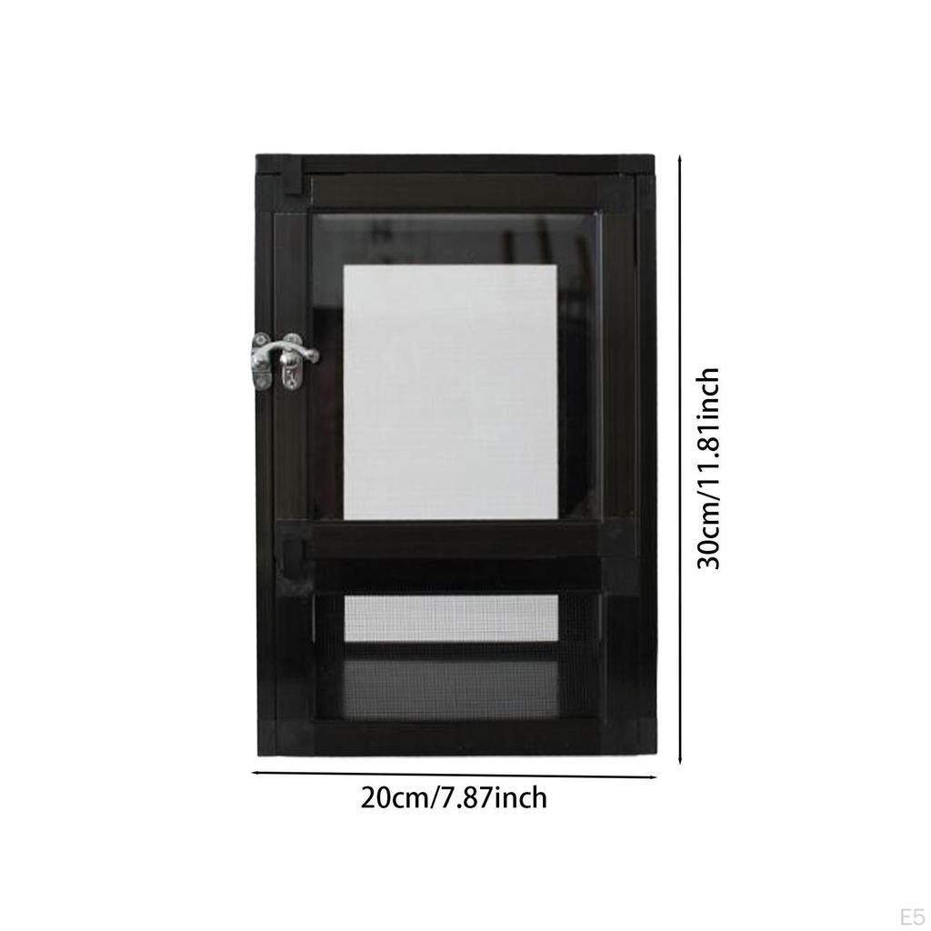 Gecko Tank with Ventilation and 360-Degree Observation for Small Turtles