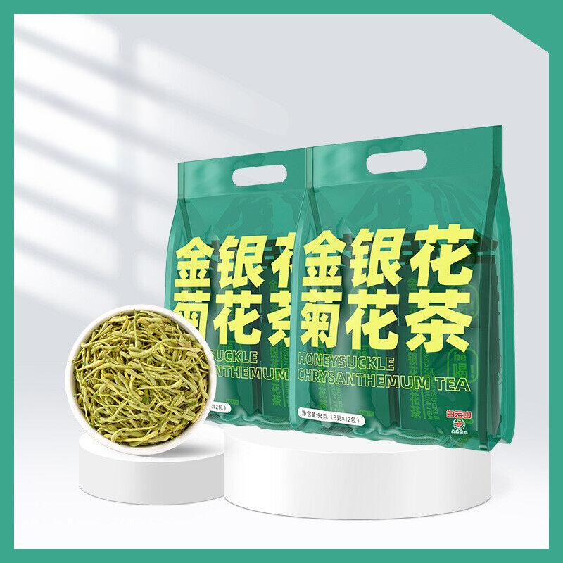 Чай из жимолости и хризантемы с горы Байюнь и жирной морской солодкой и апельсиновой цедрой