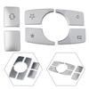 6Pcs Center Console Multimedia Button Cover For Mercedes-Benz E Class W212 10-15