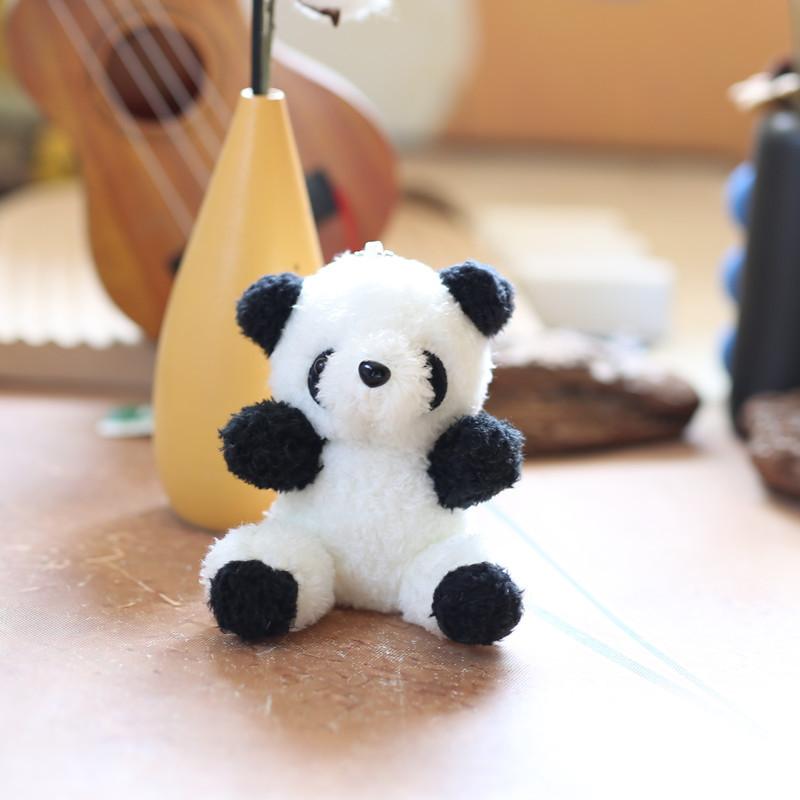Cute Cute Little Panda Pendant Plush Toy Doll Giant Panda Bag Hanging Decoration Keychain Doll Doll