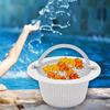 Pool Skimmer Basket Replacement with Handle Long-lasting Filter Basket Easy Maintenance Preventative Pool Debris Disposal Basket Cleaning Accessories