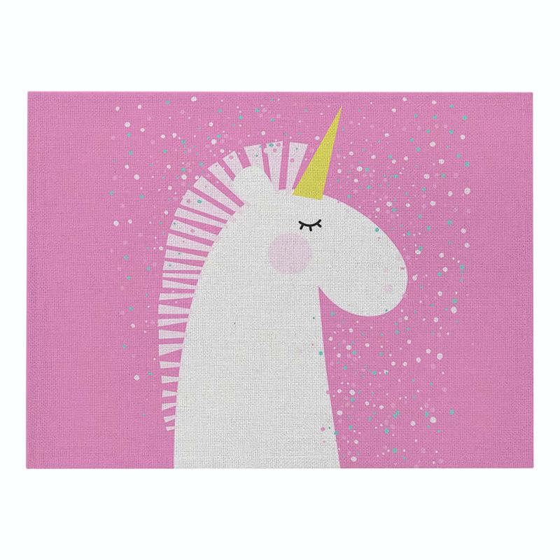 Nordic INS Cartoon Unicorn льняной коврик для стола нескользящий термостойкий коврик для стола подставка под стакан для напитков кухонные принадлежности