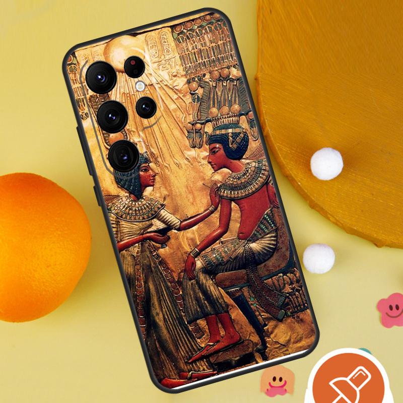 Чехол для телефона с муралом Фараона Египта для Samsung Galaxy S25 Ultra S24 S23 S22 Ultra S9 S10 S20 Plus S21 FE Funda Чехол