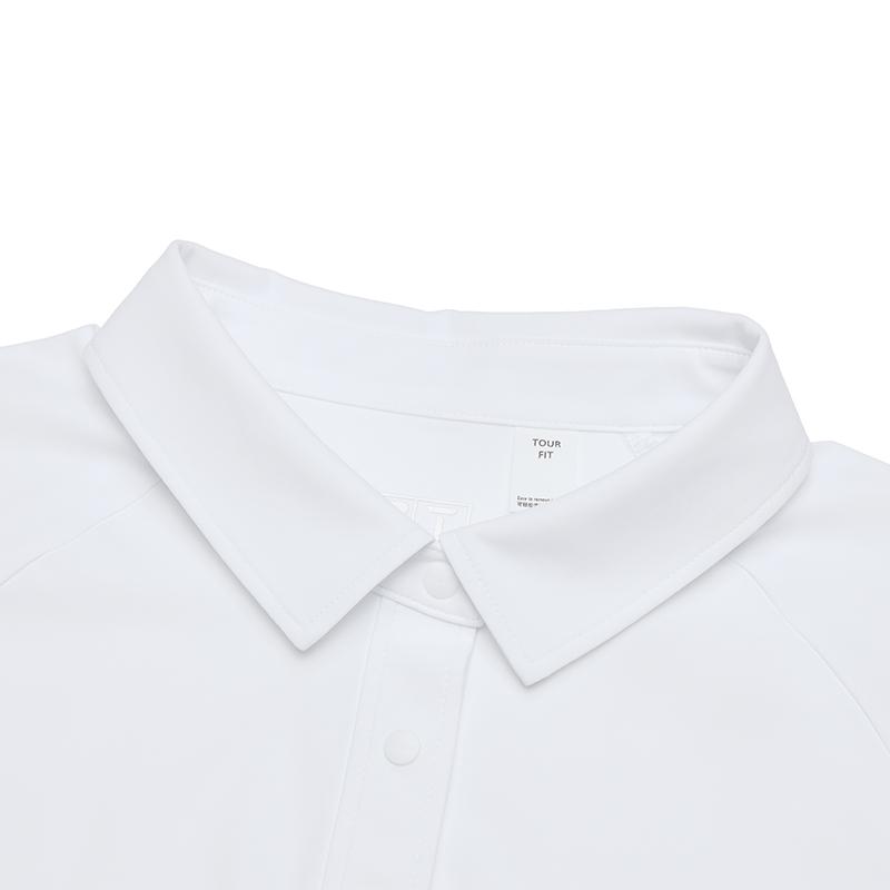 Fila Повседневная универсальная вязаная рубашка поло с длинным рукавом женские топы нефритово-белый A11W515209FWT