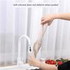 Integrated Water Barrier with Suction Cup for Kitchen Countertop Splash Protection, Extended Sink Water Barrier Strip for Bathroom Vanity