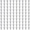 100pcs Crimp Solder Ring Terminal Silver Tone Ring Terminal Connector New