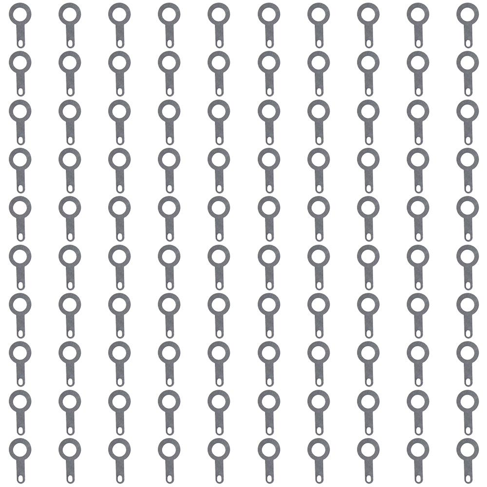 100pcs Crimp Solder Ring Terminal Silver Tone Ring Terminal Connector New