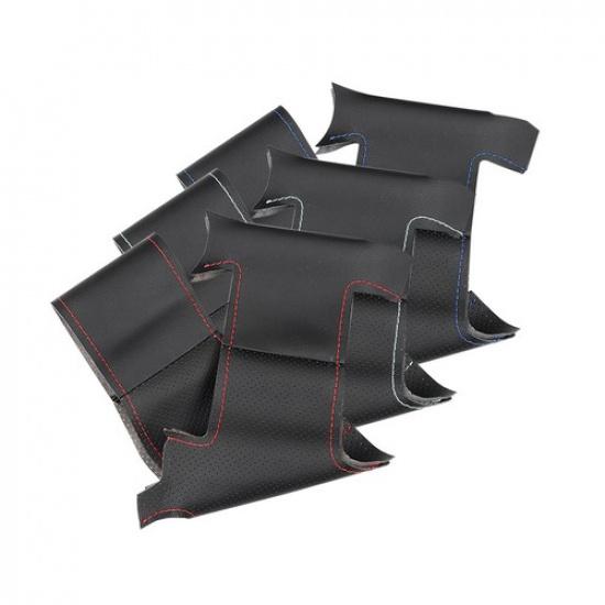 Black Steering Wheel Sewing LEATHER Cover Fit for Renault Clio 3 RS 2005-2013