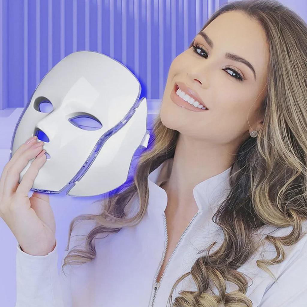 Светодиодная домашняя спектрометрическая маска для фотонного омоложения с красным и синим светом