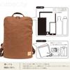 made in Japanese persimmon tannin Kurashiki thin gusset Toyooka birthday tannin [creare kiki] Men's backpack, small, thin, lightweight, Japan, style,