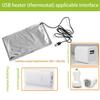 USB Термостат Нагревательная Подушка Быстрый Нагрев Легко Использовать Компактная Портативная Энергосберегающая для Ланч-бокса Бутылок Нагреватель Греющая Подушка