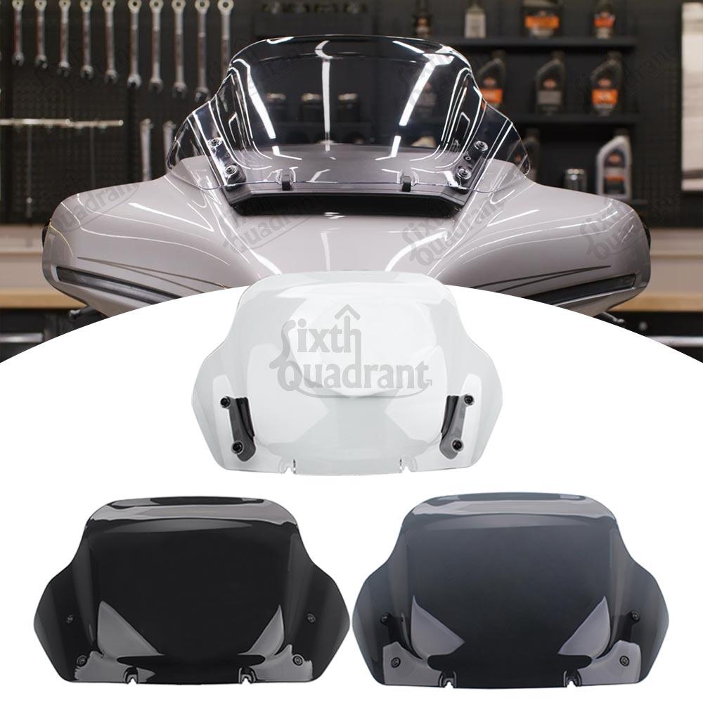 For Harley Street Glide FLHX/I models 2024 -later Motorcycle Accessory Windshield Wind Deflector Cowling Windscreen Smoke 14"