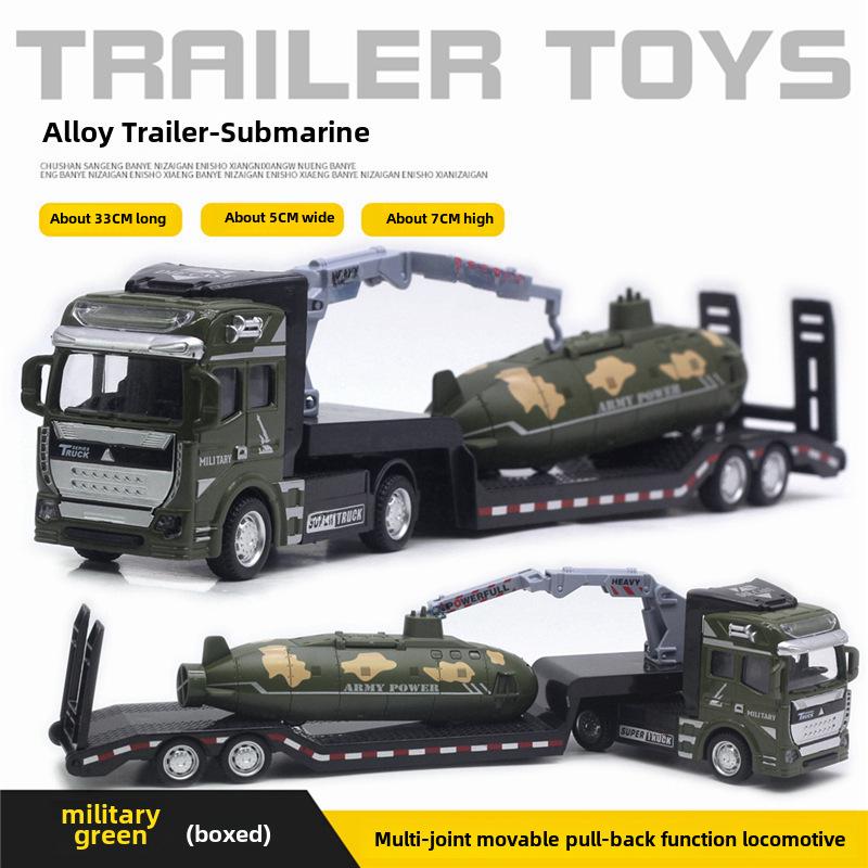 Трансграничный сплав большой инженерный транспортный грузовик тягач модель игрушка для мальчиков с английской упаковкой