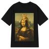 Divertida Camiseta Para Gatos Ahd Mona Lisa Camisa Informal De Manga Corta Para Mujeres Harajuku