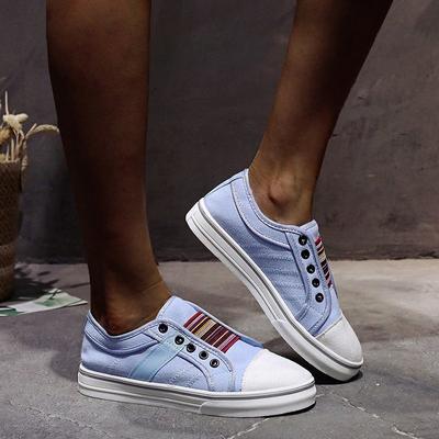 Новые женские туфли на плоской подошве, джинсовые кроссовки, модные летние и осенние туфли на вулканизированной платформе, женские мокасины, zapatos de mujer